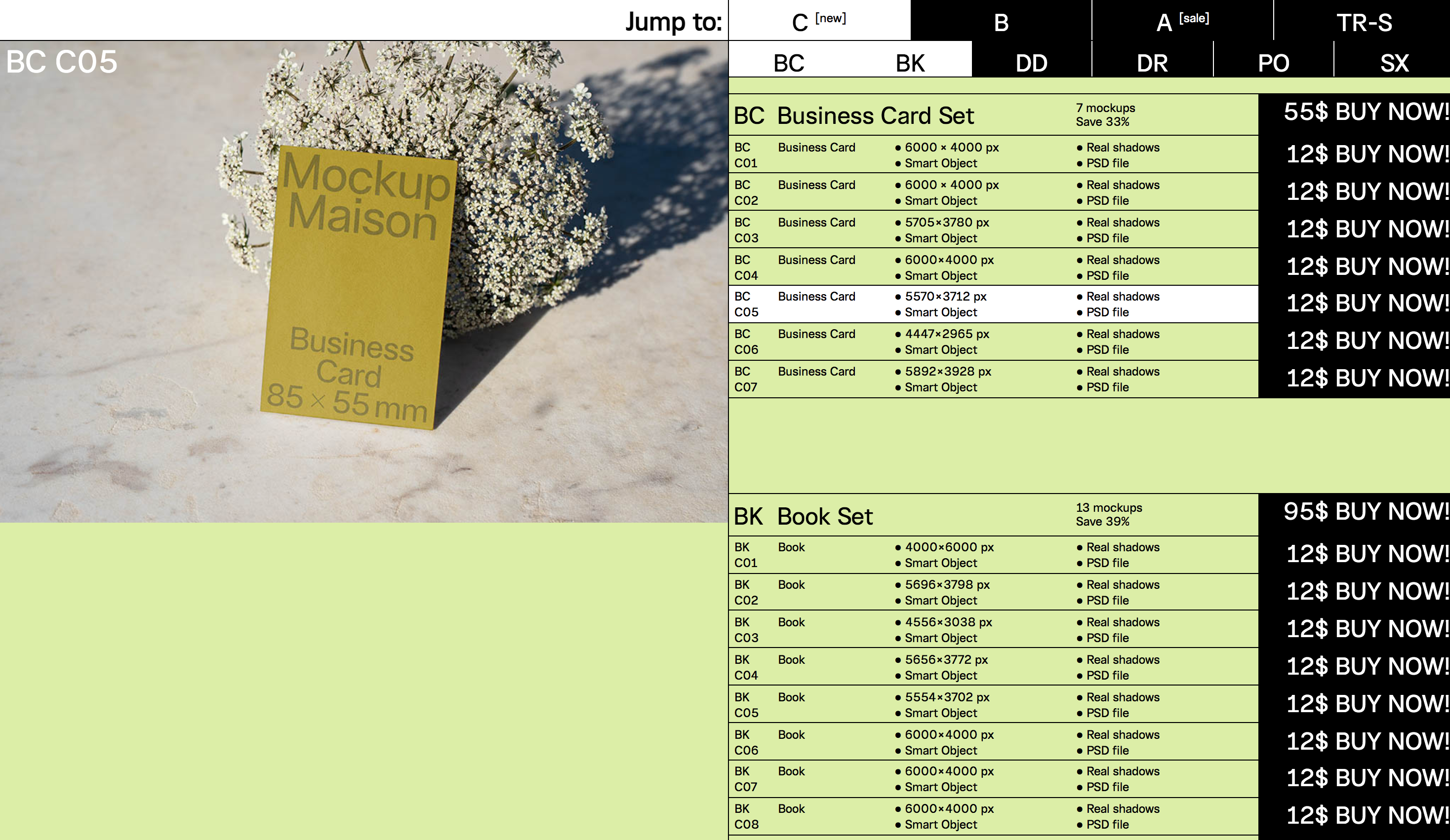Mockup Maison Resources for creatives