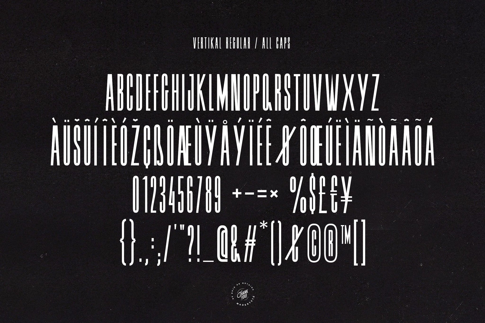 Vertikal Typeface