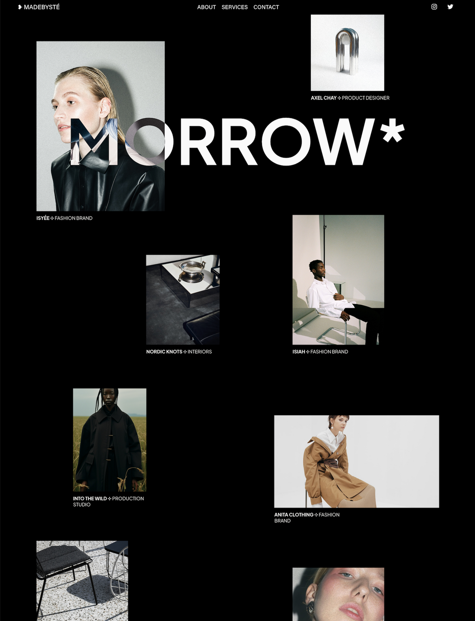 "Morrow" One page Website