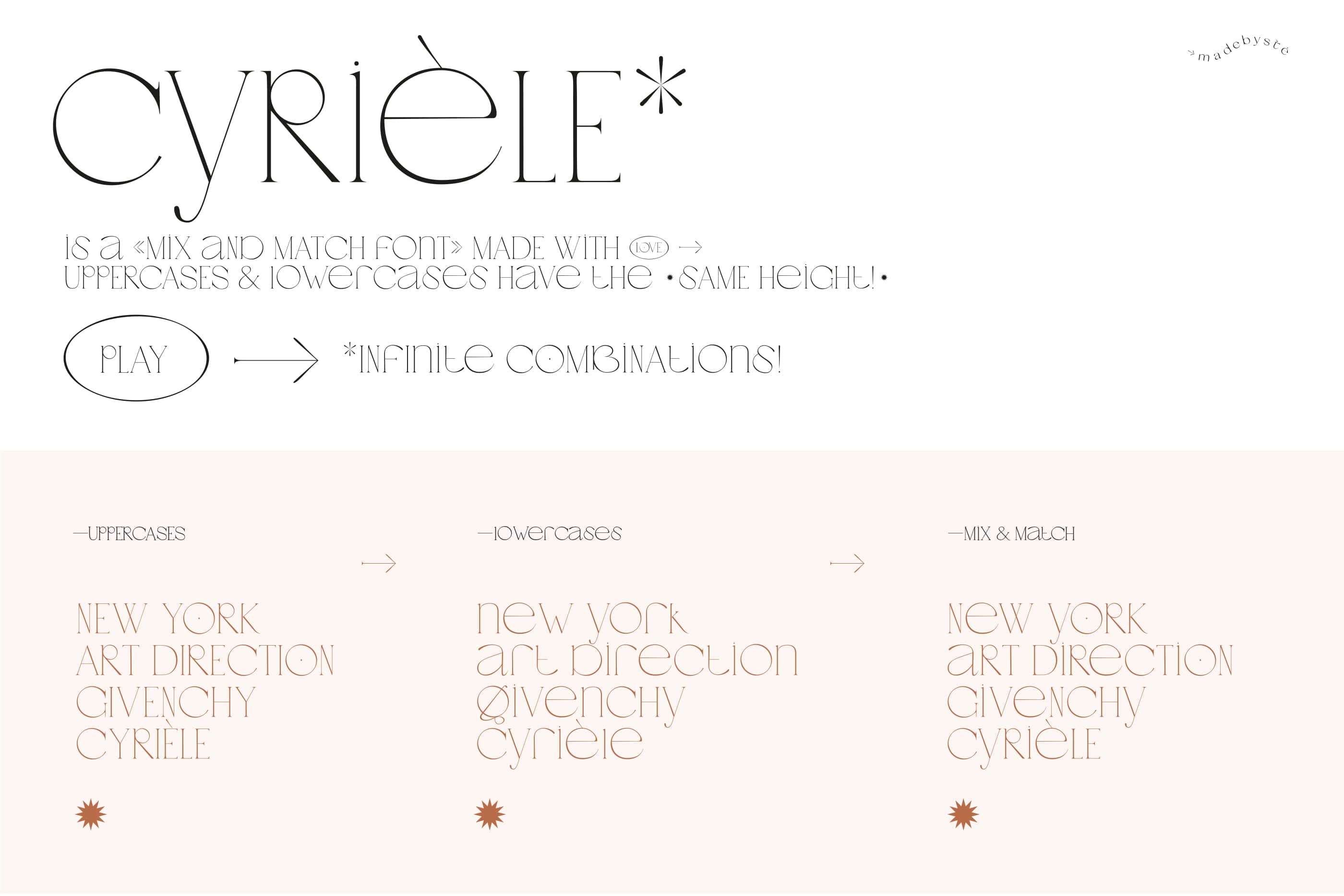 Cyrièle Typeface