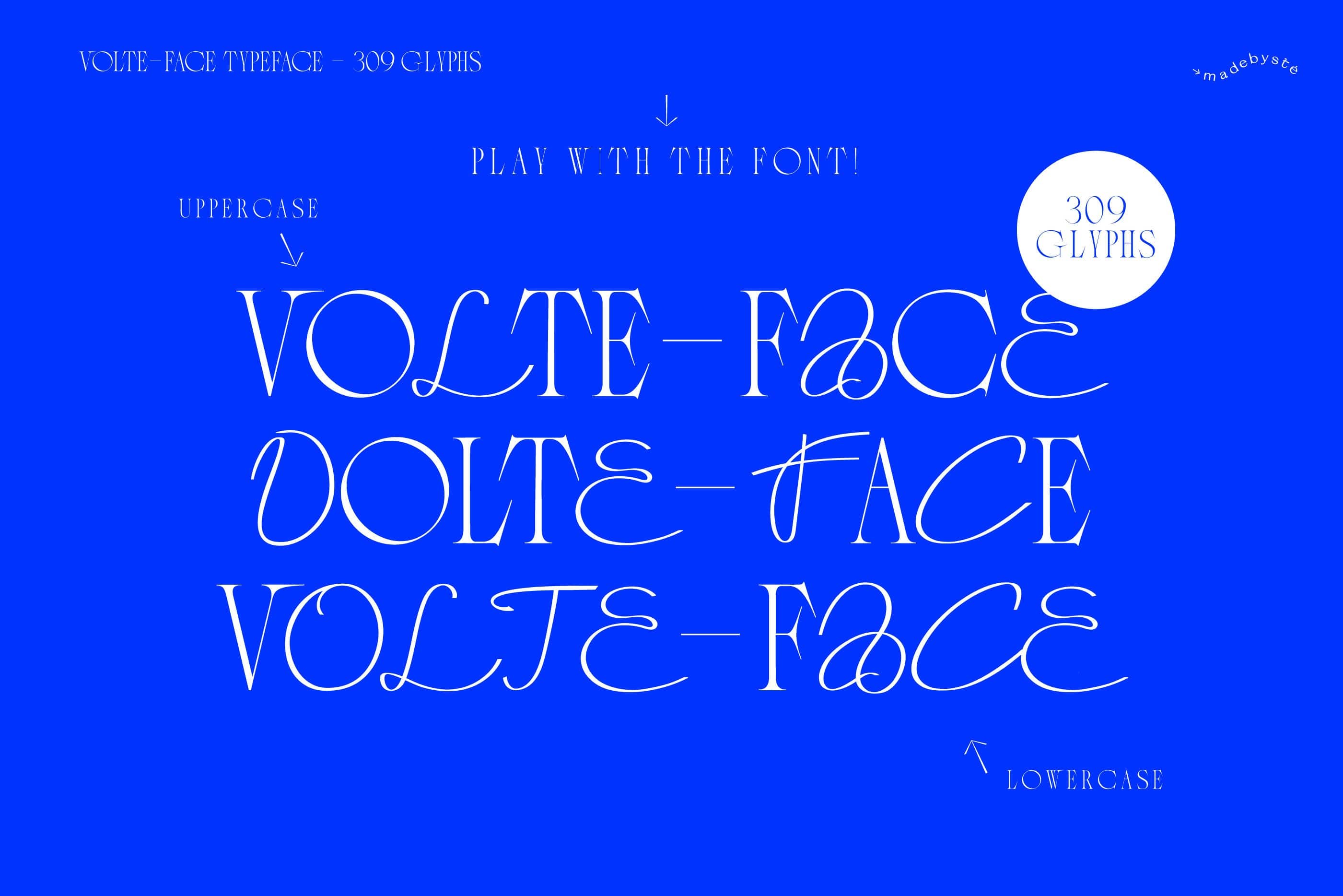 Volte-Face Typeface